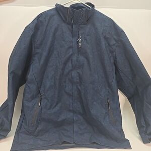 Explorer Blue Zip Up Windbreaker/Jacket Size 3XL